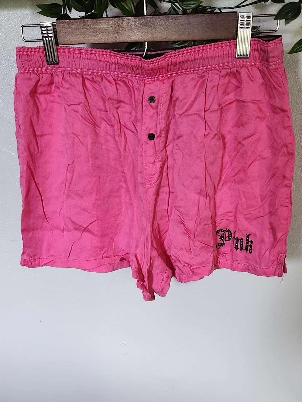 PINK Victoria's Secret Brand Hot Pink Silky Shorts